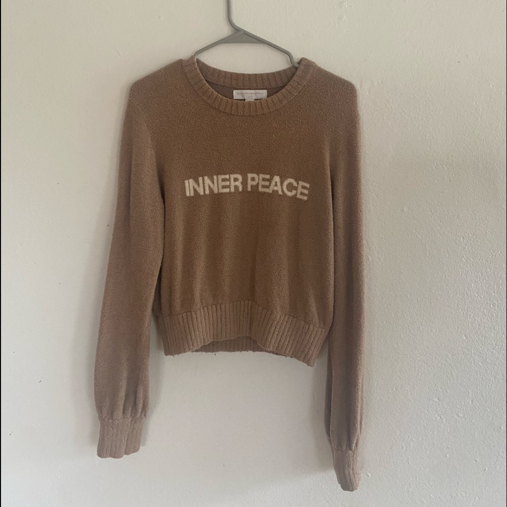 Spiritual Gangster Sweater Super soft stretch material (sleeves are so nice)